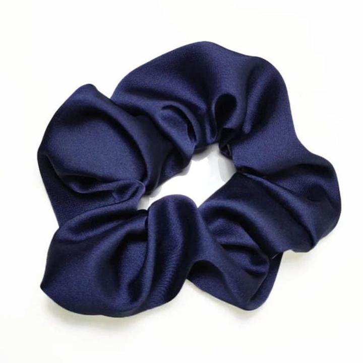 Amazing Satin Silk Fashion Scrunchies Sweet Solid Color Elastic Hair Bands Hair Ties Ropes For Women Girls