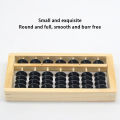 GC 7 Column 5-bead Wooden Abacus For Children Small Lightweight Math Arithmetic Calculating Tool For Student. 