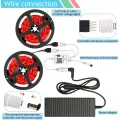 WiFi Smart RGB Music Controller for LED Strip Light + Infrared Remote Control 24 Keys Wireless for Color Strip Lights. 
