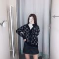 Spring and Autumn New Korean Style Loose Wind Net Red Sweater Mid-Length Cardigan Loose Western Style Knitwear Coat Women's Large Size.