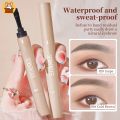 2 in 1 Waterproof Eyebrow Cream Gel with Brush and Pencil - Long Lasting Brow Makeup for Natural and Beautiful Look. 