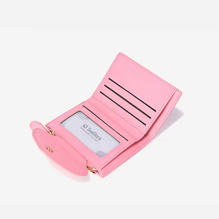 SeaGloca%20New%20Cute%20Solid%20Color%20Small%20Heart%20Trifold%20Wallet%20For%20Woman%20No.1412%20-%20Image%206