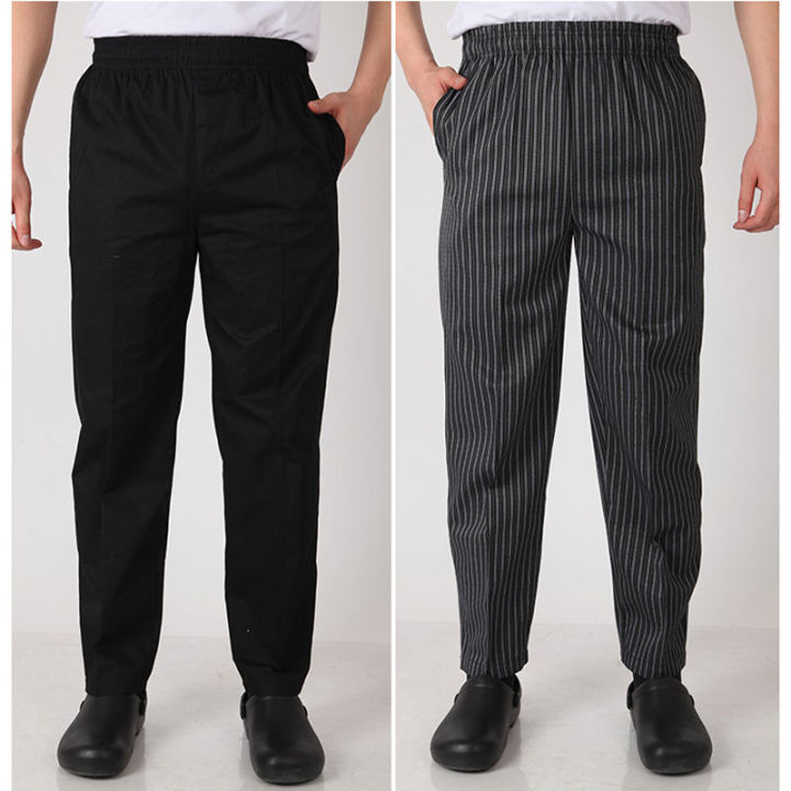 Chef%20Work%20Pant%20Belt%20Elastic%20Men's%20Kitchen%20Striped%20Zebra%20Pants%20Large%20Size%20Hotel%20Restaurant%20Chef%20Black%20and%20White%20Striped%20Pants%20Women%20-%20Image%205