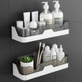 ​Bathroom Shelf Organizer Wall Mount Plastics Toiletries Holder No Drill Shower Storage Rack Corner Shelves Bathroom Accessories_D Shop. 