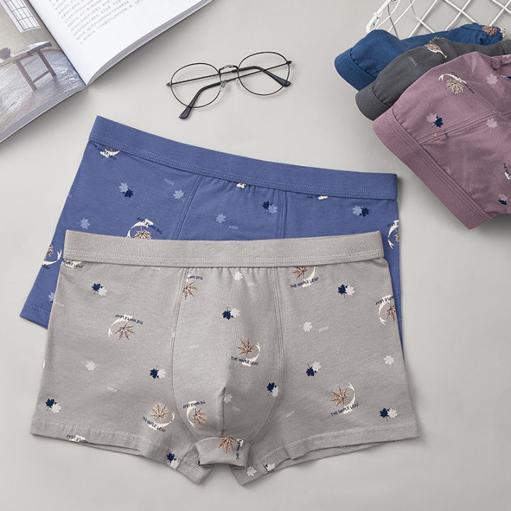 New%20Men's%20Underwear%20Cotton%20U%20Convex%20Design%20Mid-Waist%20Combed%20Cotton%20Loose%20Boxer%20Printed%20Breathable%20Boxers%20Tide%20-%20Image%207