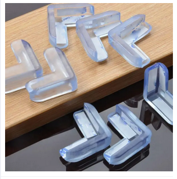 4 pcs Silicone Baby Safety Protector Furniture Corner Cover Anticollision Edge For Baby Safty