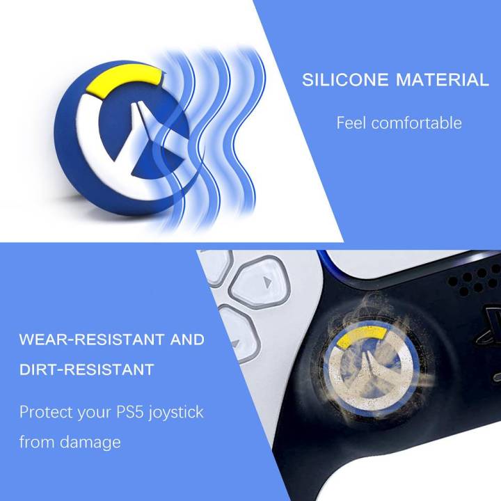 4pcs/1Set%20Soft%20Silicone%20Thumb%20Grip%20Stick%20Cap%20Cover%20For%20PS5%20XSX%20XSS%20Controller%20for%20Playstation%205%20Xbox%20Series%20X/S%20Joystick%20Cap%20Accessories%20-%20Image%209