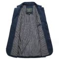 Men's Denim Blazer Fashion Jean Jacket Men Suits Collar Business Coat Denim Outwear.
