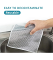 Magic Wire Dishwashing Cloth - Scratch-Free Microfiber Kitchen Towel for Pots, Pans, and Grill Cleaning. 