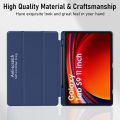 Robustrion Cover for Samsung Tab S9 11 inch/Tab S9 FE Cover Case 10.9 inch, Flip Case Cover with [S Pen Holder] for Samsung Galaxy Tab S9 Tablet/Tab S9 FE Tablet Cover [Auto Sleep Wake] - Black/Blue. 