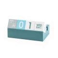 Practical Creative Cube Shape Perpetual Calendar Date Display Ornaments Multi-function Desk Calendars Mini DIY Phone Holder Daily Use.