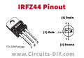 A CLASS IRFZ44 Mosfet IRFZ44N MOSFET 55V 41A N-Channel MOSFET 3 Pin Leads Power IRFZ44N Transistors MOSFET.