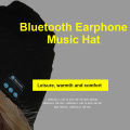 Winter Bluetooth-Compatible Earphone USB Rechargeable Music Headset Warm Knitting Beanie Hat Cap Wireless Sport Headphone. 