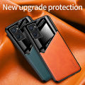 【3C VictoryEagle】Lereach for realme case leather car magnetic silicone frame. 