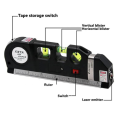 Multi-Purpose Laser Spirit Level with Measure Tape Measuring Ruler Aligner Tool- Dhaka Glory.