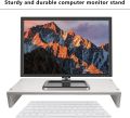 Monitor Riser With Sturdy- Stable Wooden 19.6-Inch Platform Mouse Keyboard Storage Computer Riser Easy Install Laptop Stand Riser. 