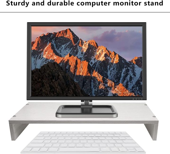 Monitor%20Riser%20With%20Sturdy-%20Stable%20Wooden%2019.6-Inch%20Platform%20Mouse%20Keyboard%20Storage%20Computer%20Riser%20Easy%20Install%20Laptop%20Stand%20Riser%20-%20Image%202