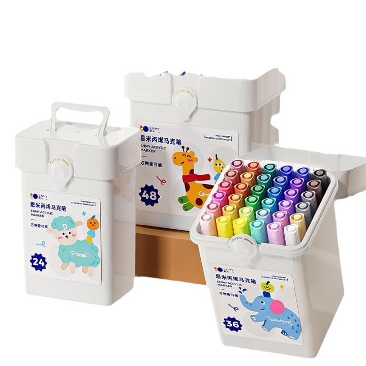 Enmi%20acrylic%20marker%20pen%20for%20children%20and%20students%20marker%20pen%20opaque%20and%20stackable%20color%20water-based%20painting%20batch%20-%20Image%205