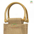 Wine/Bottle Bag - Single Part with Transparent Chamber by Jute. 