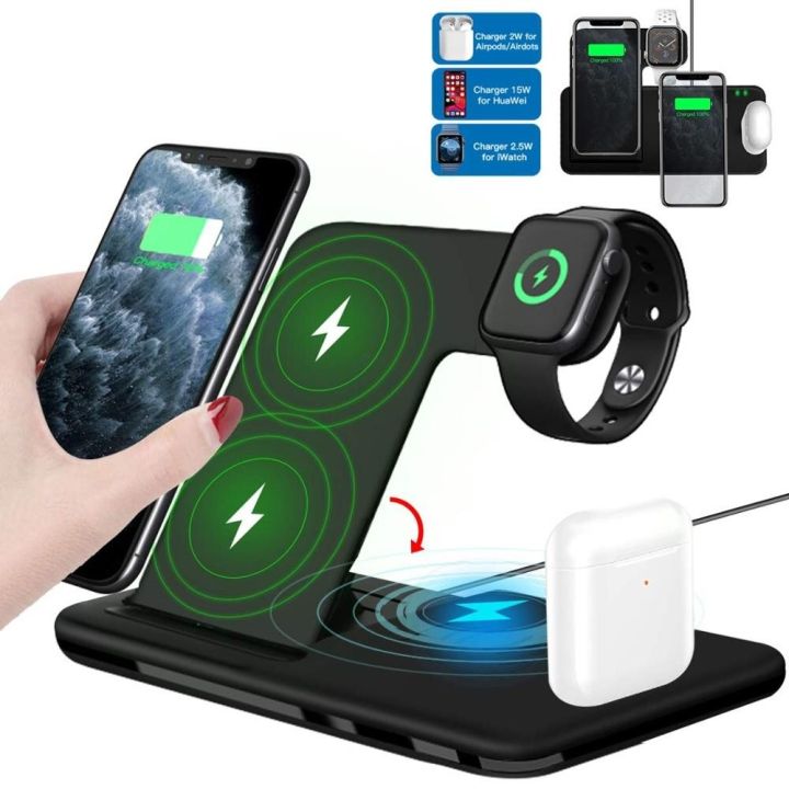 15W Qi Fast Wireless Charger Stand For iPhone 14 13 12 11 Apple
