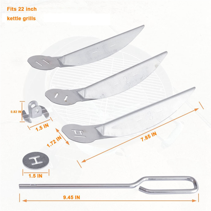 22-1/2-Inch%20One-Touch%20Cleaning%20System%20Kit%20for%20Weber%20Grill%20Parts,%20Replacement%207444%20for%20Weber%20Grill,%20Easy%20to%20Install%20-%20Image%206