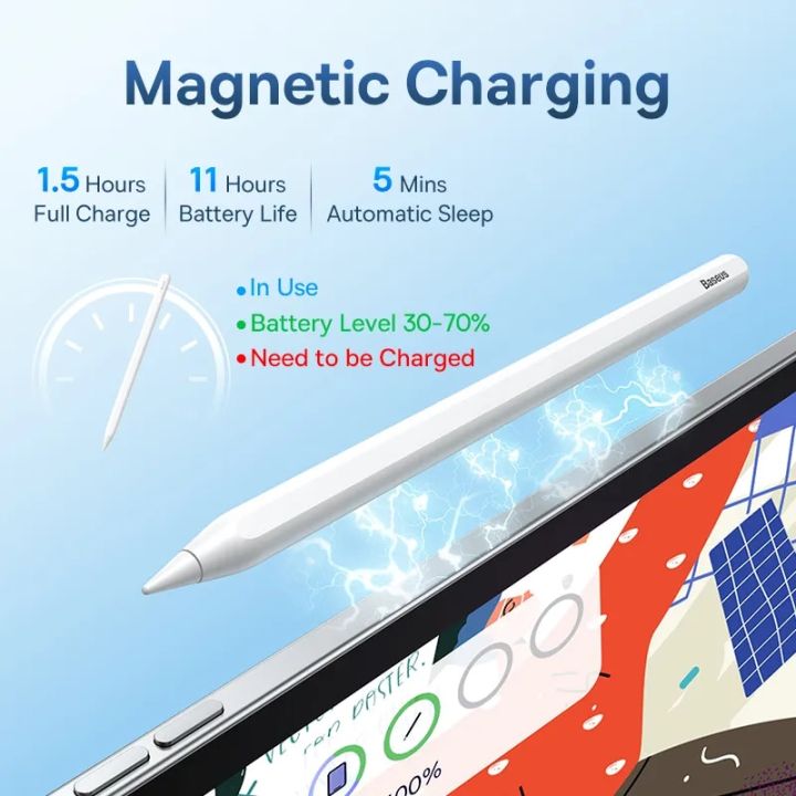 Baseus%20Gen2%20Digital%20Stylus%20for%20iPad%204/5/Pro%2011%2012.9-inch/%20Mini%206,%20for%20Apple%20Pencil-Like%20Pen%20Supporting%20Palm%20Rejection%20Pens%20-%20Image%202
