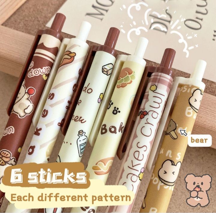1%20pis%200.5Mm%20Cute%20Cartoon%20Bear%20Press%20Neutral%20Pen%20Black%20ink%20Gel%20Pens%20Office%20Stationery%20School%20Kids%20Writing%20Supplies%20-%20Image%204