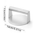 Stainless Steel Smash Burger Press Hamburger Patties Meat Masher Circular Meat Press Mold For Deli Meats Kitchen Accessories.