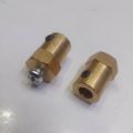 17mm Length COOPER Hex Motor Shaft Coupling 6mm Brass Hex Coupler 17mm For DC Gear Motor Shaft Smart Toy Car Wheels Joint. 