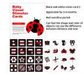 Montessori Toys Baby Visual Stimulation Cards Black and White High Contrast Flash Cards Learning Educational Toys for Children.