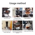 Press & Rotate Needle Powder Needle Coffee Grounds Needle Distributor Powder Press for Espresso Machine Handle 51mm.