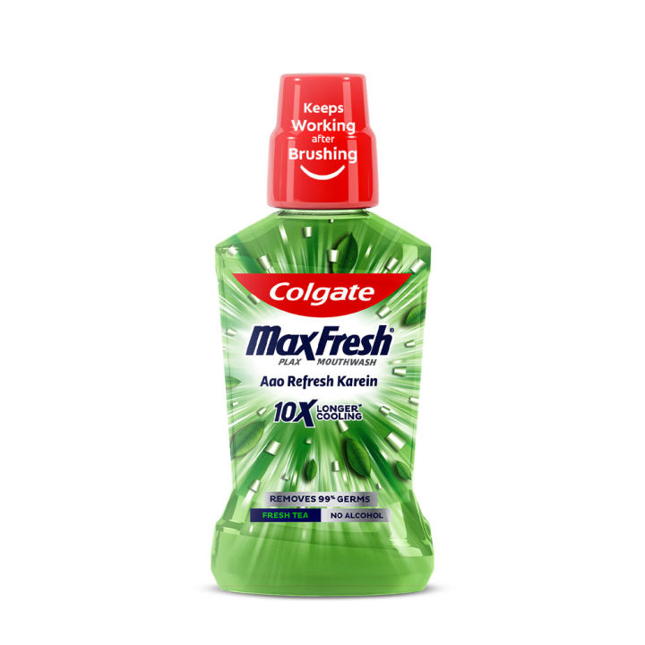 Colgate Maxfresh Plax Antibacterial Mouthwash Fresh Tea 250 ml