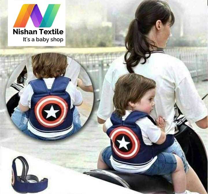 Baik Safety Belt for Motorcycle (1-12Y) - Baby Carrier Bag - baby carrier Captain America