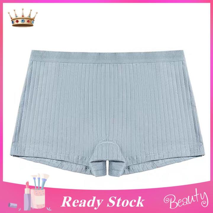 【Worth-Buy】 Women Women Seamless Solid Color High Elastic Slim Fit Ribbed Safety Shorts Briefs Shorts Underpants
