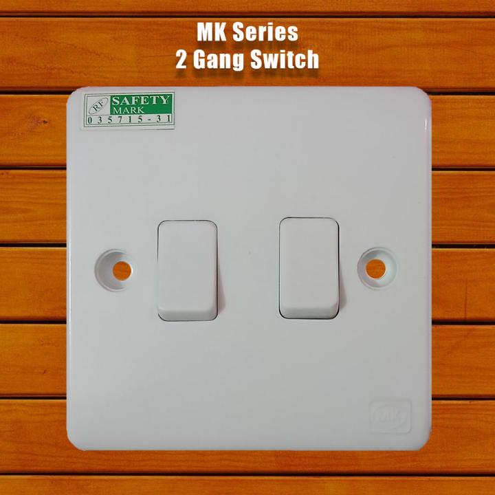 2 gang 1 way switch  (MK series)