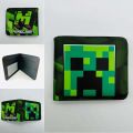 【ZOSR】16 style Minecrafte Game Around Wallet Printing Men and Women Short Folding Card Bag Cartoon   Leather Christmas Birthday Gift. 