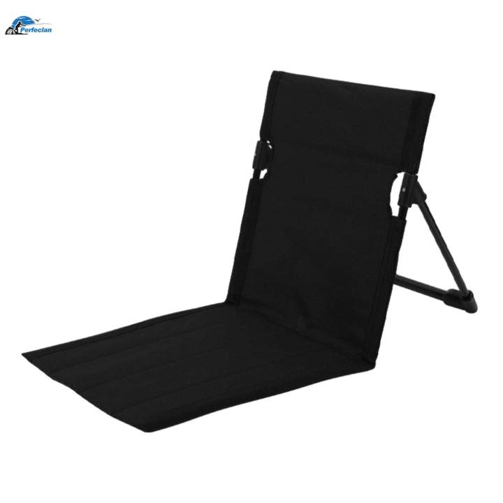 Camping Lounge Chair Picnic Back Rest Chair Foldable Iron Pipe Sturdy