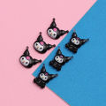 50PCS/Lot Kawaii Kuromi Nail Charms Hello Kitty Nail Art Design Gems Sanrio Craft Acrylic Nail Supplies Accessories Rhinestone.