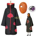 Akatsuki Uchiha Tobi Obito Akatsuki Cosplay Costume Cloak Mask Halloween Man Woman Cosplay Costume Accessories.