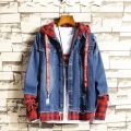 Men Denim Jacket Streetwear Hip Hop Men's Hooded Jean Jackets Male Casual Loose Outerwear 2022 New Spring Fashion Slim Fit Coat.
