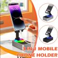 Cell Phone Stand with Wireless Bluetooth Speaker & Power Bank - Foldable Audio Phone Holder with HD Surround Sound for Home & Outdoor. 