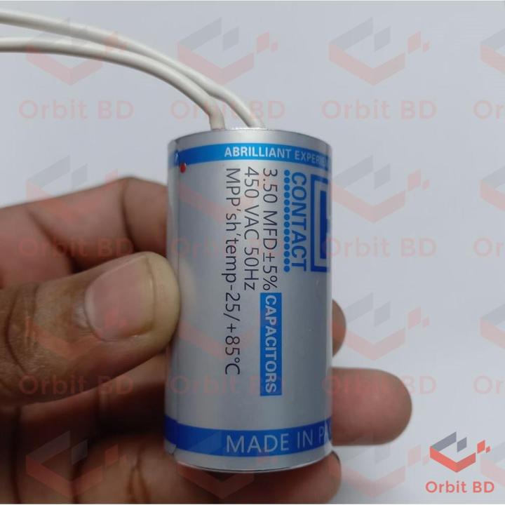 Ceiling Fan Capacitor 3.5 MFD High speed Pakistan 450VAC Capacitor Industrial Electric Fan Capacitor 50Hz 60Hz Electrical Circuitry & Parts