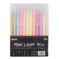 Large Capacity Highlight Water Pen 0.5mm Syringe Watercolor Pen Fine Art Highlight Pen Painting Template Pen 12 Colors/set. 
