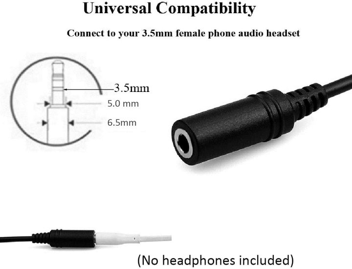 Retevis%202%20Pin%20to%203.5mm%20Earpiece%20Adapter%20Cable%20for%20Baofeng%20BF-888S%20Arcshell%20AR-5%20BTECH%20H-777%20RT21%20RT22%20RT27%20RT7%20H-777S%20RT28%20RT68%20RT19%20RT18%20,%202%20Way%20Radio%20Headset%20Adapter%20-%20Image%204
