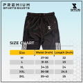 SMUG Premium Sports Three-Quarter- Soft and Comfortable-Black. 