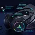 Cosbary Gaming Headset 7.1 Surround Sound with USB Plug Game Headphones with Microphone for Computer PC Laptop Gamer PS4 PS5. 