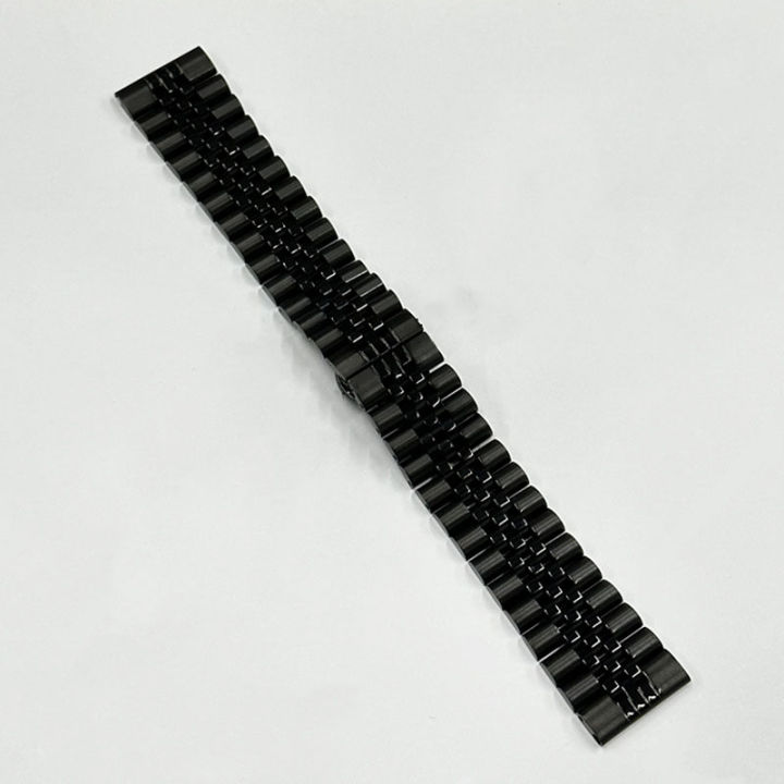 22mm%20Stainless%20Steel%20Five%20Bead%20Watch%20Strap%20Premium%20Metal%20Bracelet%20for%20Smartwatches%20With%20Butterfly%20Buckle%20Jubilee%20Style%20-%20Image%206