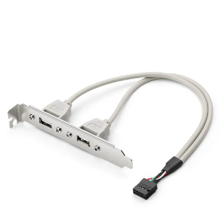 Mainboard%202%20Port%20Bracket%20Extension%20Cable%20Adapter%20for%20Computer%20Rear%20Panel%20Bracket%20-%20Image%203