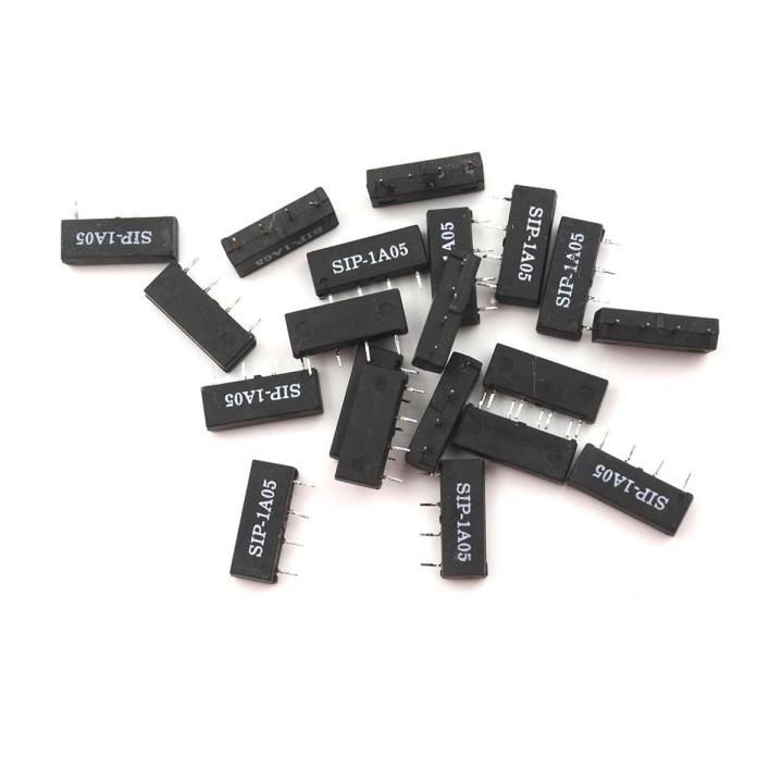 New 20pcs 5V Relay SIP-1A05 Reed Switch Relay 4PIN for PAN CHANG Relay