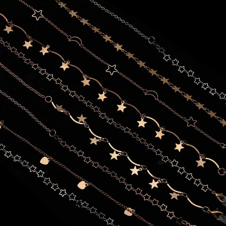 2021 Fashion Sunglasses lasses Chains ask Chains ren Accessories Eyeglass Eyewear old Color Chain ift For Women s